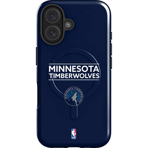 NBA Minnesota Timberwolves Standard - Navy Blue iPhone 16 Plus Magsafe Impact Case