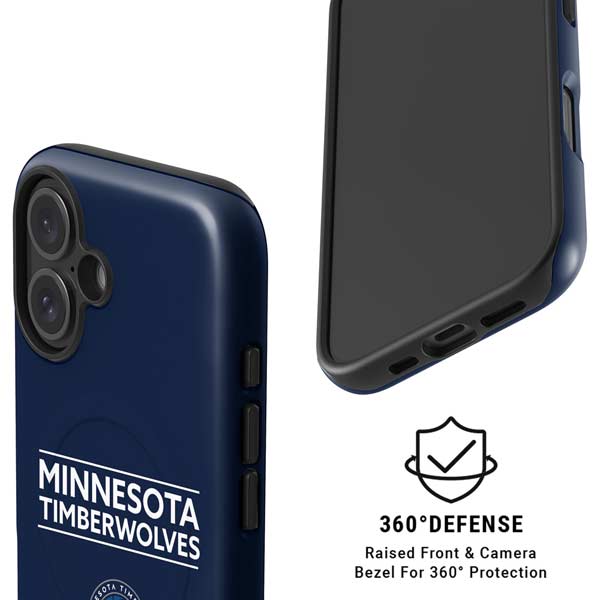 NBA Minnesota Timberwolves Standard - Navy Blue iPhone 16 Plus Magsafe Impact Case