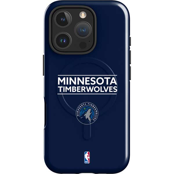 NBA Minnesota Timberwolves Standard - Navy Blue iPhone 16 Pro Max Magsafe Impact Case