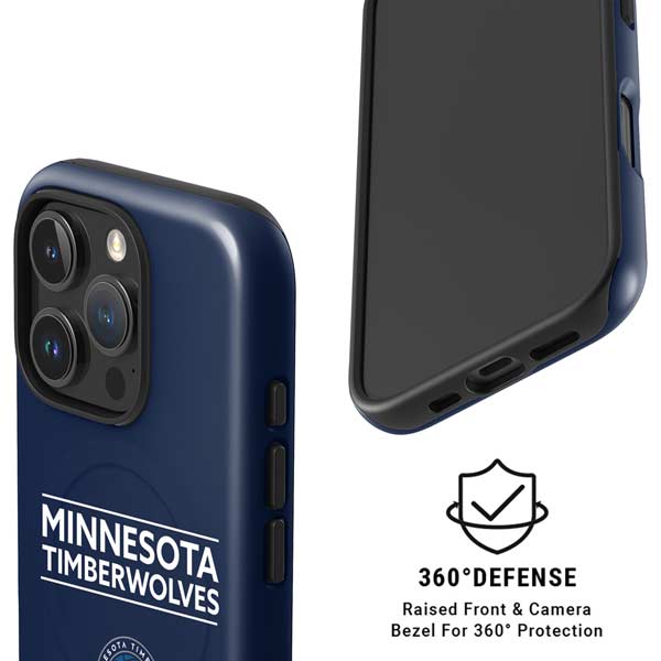 NBA Minnesota Timberwolves Standard - Navy Blue iPhone 16 Pro Max Magsafe Impact Case