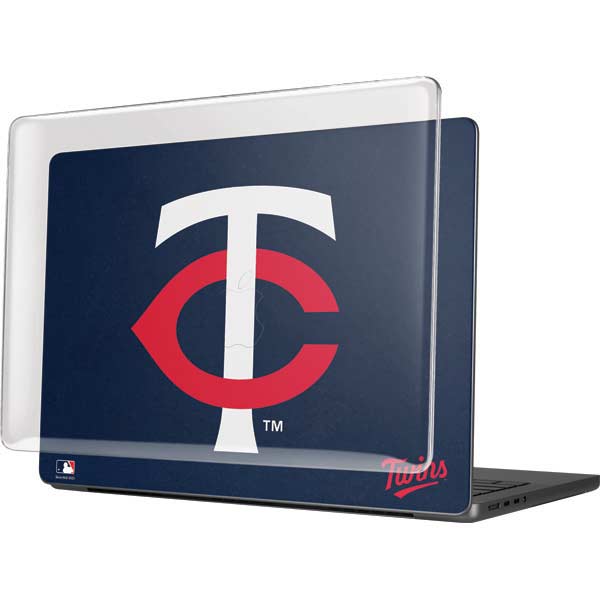 MLB Minnesota Twins - Solid Distressed MacBook Pro 14in (2021-24) Case plus Skin