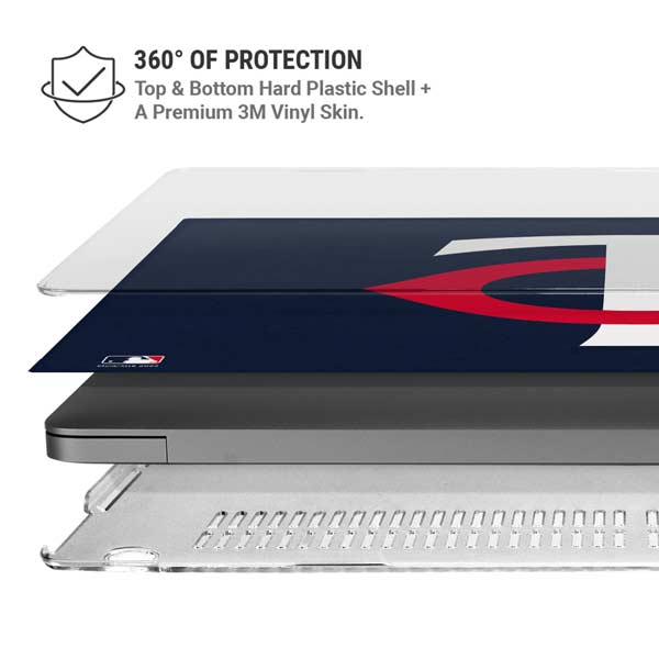 MLB Minnesota Twins - Solid Distressed MacBook Pro 14in (2021-24) Case plus Skin