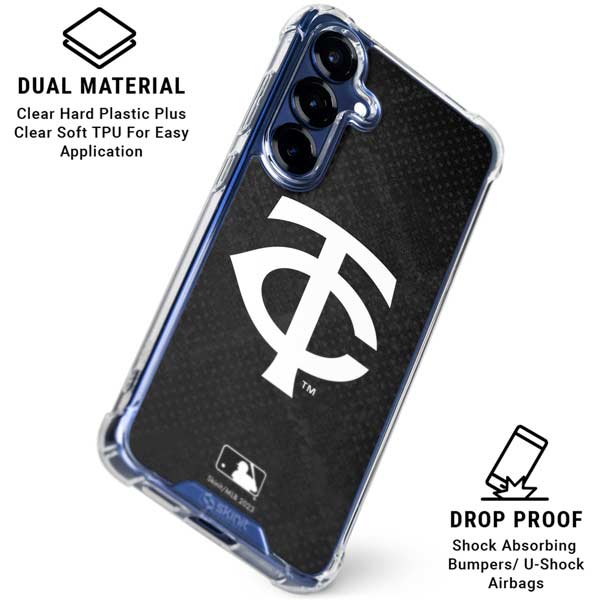 MLB Minnesota Twins Dark Wash Galaxy S25 FE Clear Case