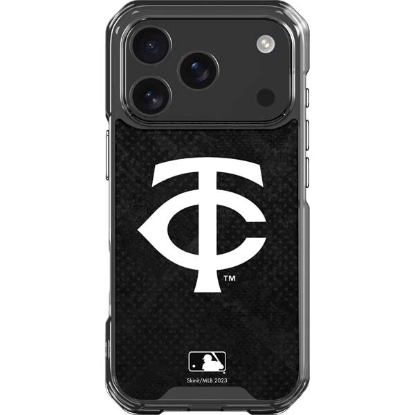 MLB Minnesota Twins Dark Wash iPhone 17 Pro Clear Case