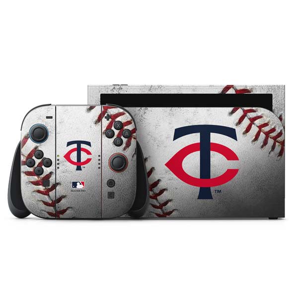 MLB Minnesota Twins Game Ball Nintendo Switch 2 (2025) with Joy-Con Skin