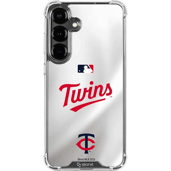 MLB Minnesota Twins Home Jersey Galaxy S26 Plus Clear Case