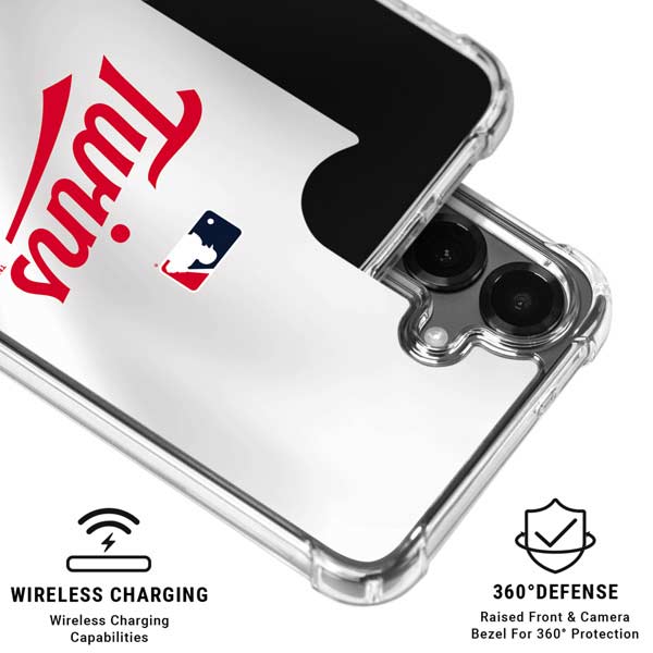 MLB Minnesota Twins Home Jersey Galaxy S26 Plus Clear Case