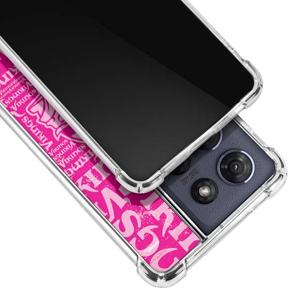 NFL Minnesota Vikings - Blast Pink Moto G Power 5G (2025) Clear Case