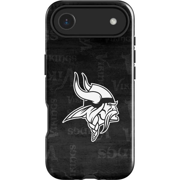 NFL Minnesota Vikings Black & White iPhone 17 Air Impact Case