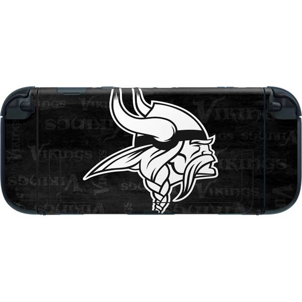 NFL Minnesota Vikings Black & White Nintendo Switch 2 (2025) with Joy-Con Skin