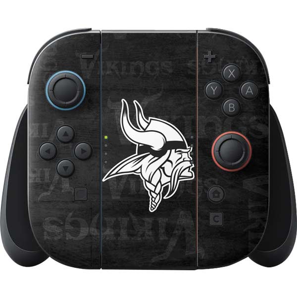 NFL Minnesota Vikings Black & White Nintendo Skins