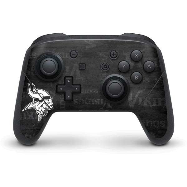 NFL Minnesota Vikings Black & White Nintendo Skins