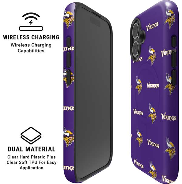 NFL Minnesota Vikings Blitz Series iPhone 16 Plus Magsafe Impact Case