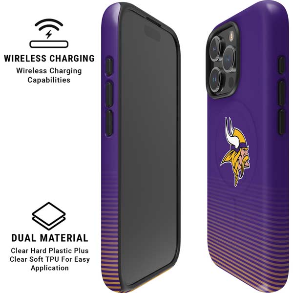 NFL Minnesota Vikings Breakaway iPhone 16 Pro Max Magsafe Impact Case