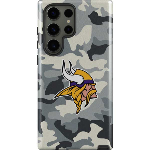 NFL Minnesota Vikings Camo Galaxy S23 Ultra Pro Case