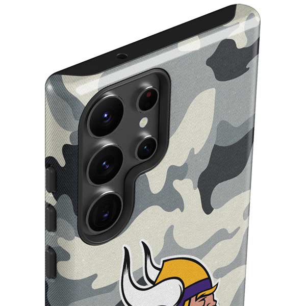 NFL Minnesota Vikings Camo Galaxy S23 Ultra Pro Case