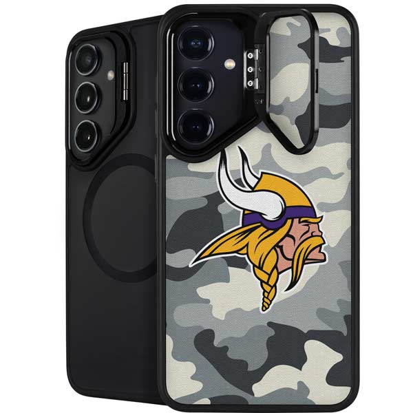 NFL Minnesota Vikings Camo Galaxy S26 Plus Kickstand Case
