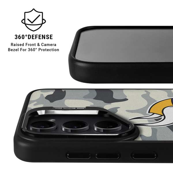 NFL Minnesota Vikings Camo Galaxy S26 Plus Kickstand Case