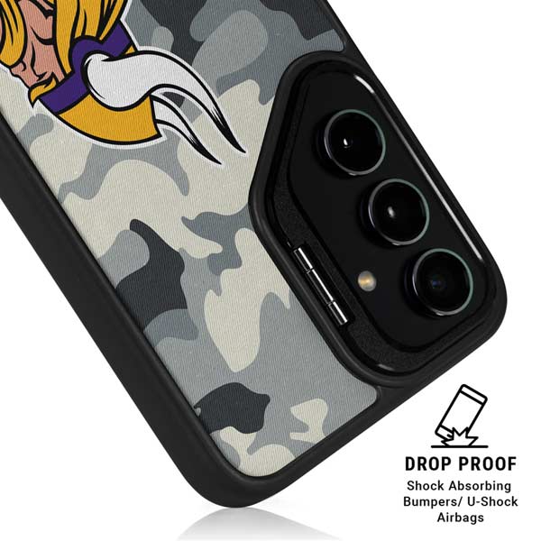 NFL Minnesota Vikings Camo Galaxy S26 Plus Kickstand Case