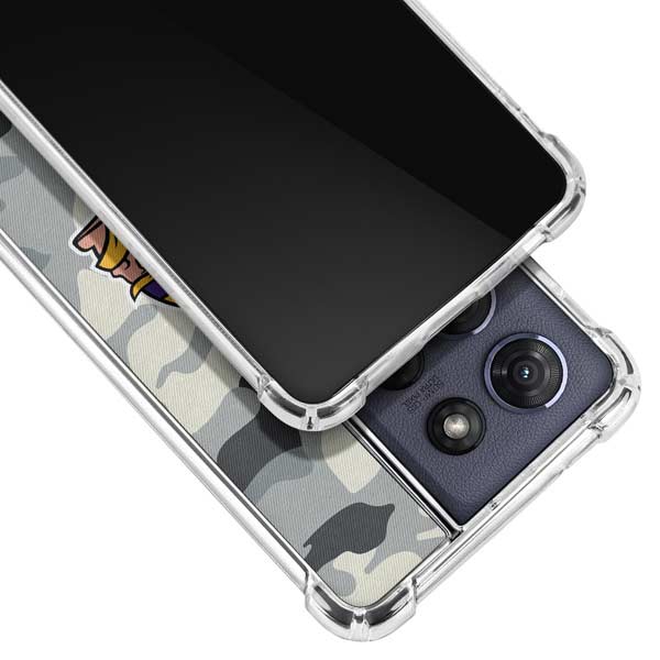 NFL Minnesota Vikings Camo Moto G Power 5G (2025) Clear Case