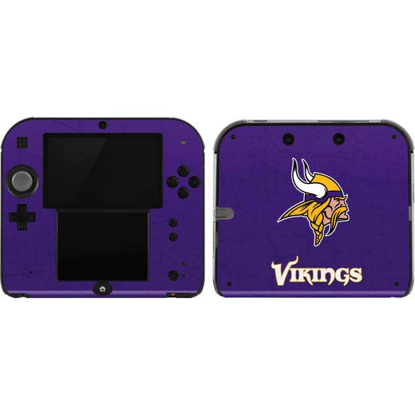 NFL Minnesota Vikings Distressed Nintendo Skins