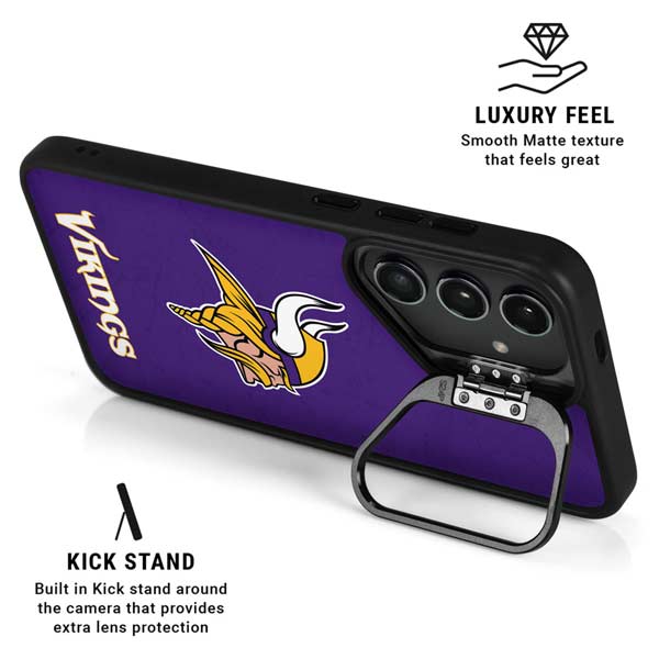 NFL Minnesota Vikings Distressed Galaxy S26 Ultra Kickstand Case