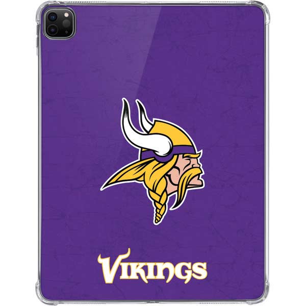 NFL Minnesota Vikings Distressed iPad Pro 11in (2024) Clear Case