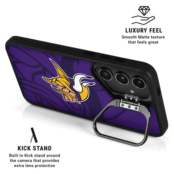 NFL Minnesota Vikings Double Vision Galaxy S26 Ultra Kickstand Case