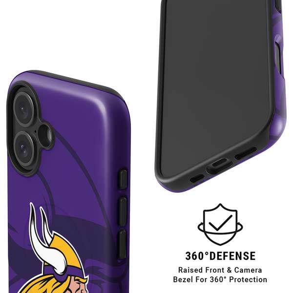 NFL Minnesota Vikings Double Vision iPhone 16 Magsafe Impact Case