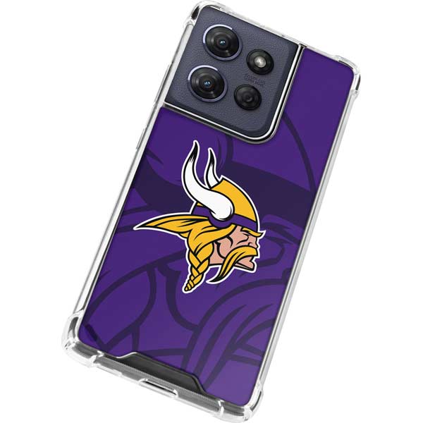 NFL Minnesota Vikings Double Vision Moto G Play 5G (2025) Clear Case