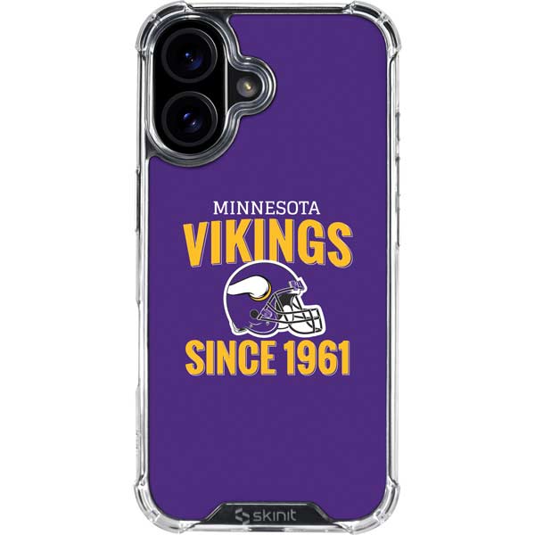 NFL Minnesota Vikings Helmet iPhone 17 Clear Case