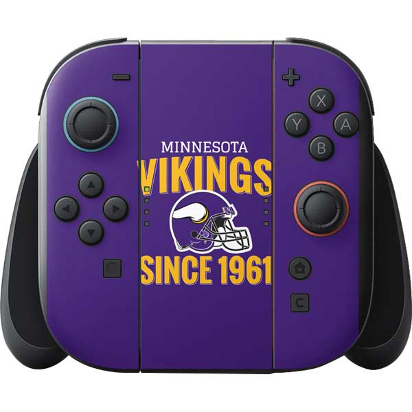 NFL Minnesota Vikings Helmet Nintendo Switch 2 (2025) with Joy-Con Skin