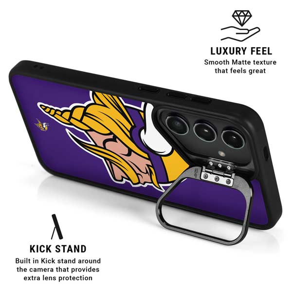 NFL Minnesota Vikings Large Logo Galaxy S26 Plus Kickstand Case