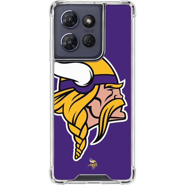 NFL Minnesota Vikings Large Logo Moto G Play 5G (2025) Clear Case
