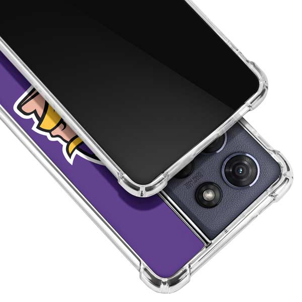 NFL Minnesota Vikings Large Logo Moto G Play 5G (2025) Clear Case