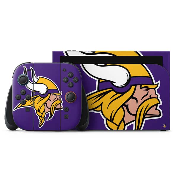 NFL Minnesota Vikings Large Logo Nintendo Skins