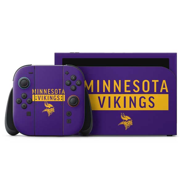 NFL Minnesota Vikings Purple Performance Series Nintendo Skins