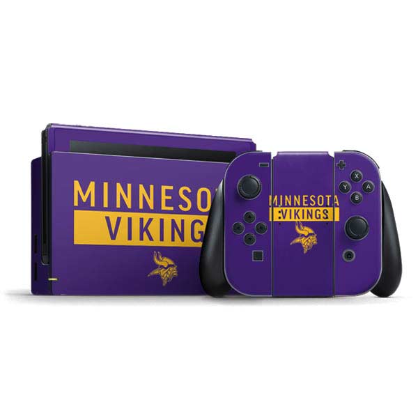NFL Minnesota Vikings Purple Performance Series Nintendo Skins
