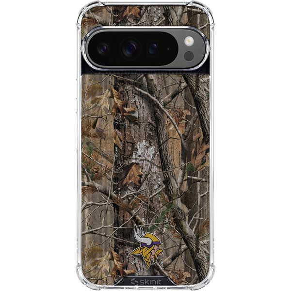 NFL Minnesota Vikings Realtree AP Camo Google Pixel 10 Pro XL Clear Case