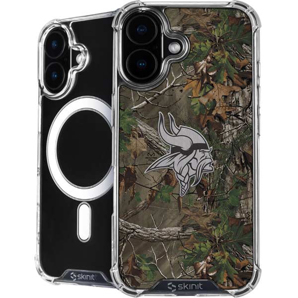 NFL Minnesota Vikings Realtree Xtra Green Camo iPhone 16 MagSafe Case