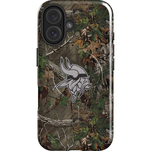 NFL Minnesota Vikings Realtree Xtra Green Camo iPhone 16 Magsafe Impact Case
