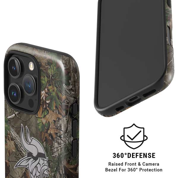 NFL Minnesota Vikings Realtree Xtra Green Camo iPhone 16 Pro Max Magsafe Impact Case