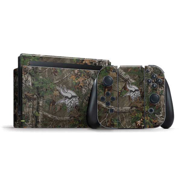 NFL Minnesota Vikings Realtree Xtra Green Camo Nintendo Skins