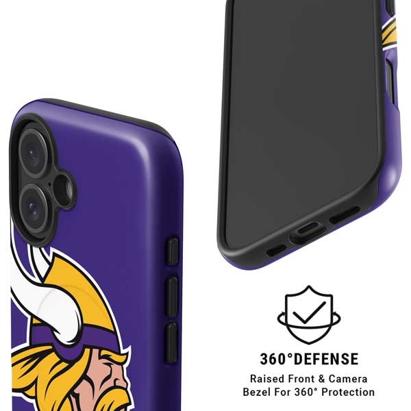 NFL Minnesota Vikings Retro Logo iPhone 16 Magsafe Impact Case