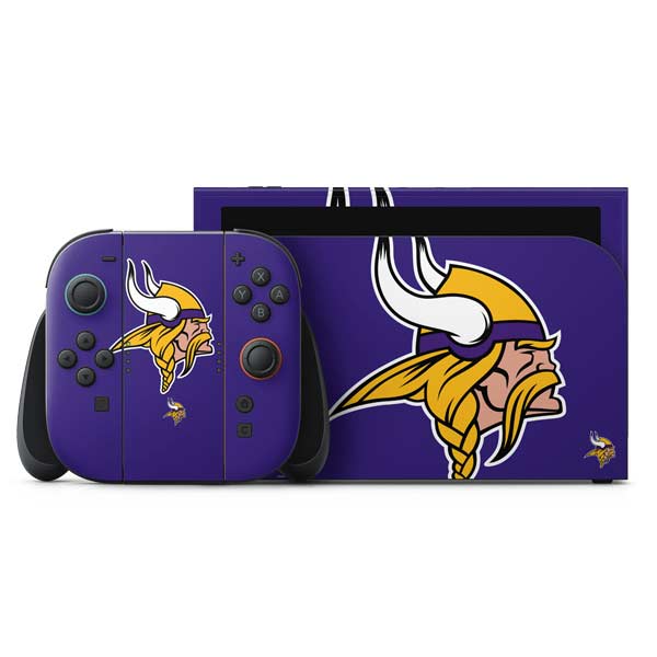 NFL Minnesota Vikings Retro Logo Nintendo Switch 2 (2025) with Joy-Con Skin
