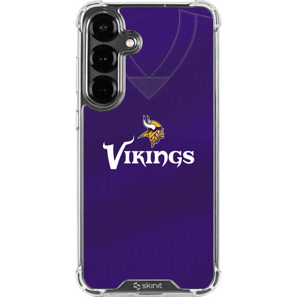 NFL Minnesota Vikings Team Jersey Galaxy S26 Clear Case