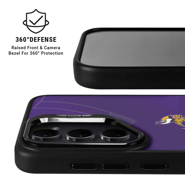 NFL Minnesota Vikings Team Jersey Galaxy S26 Plus Kickstand Case