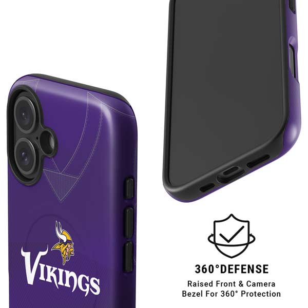 NFL Minnesota Vikings Team Jersey iPhone 16 Magsafe Impact Case
