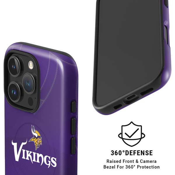 NFL Minnesota Vikings Team Jersey iPhone 16 Pro Max Magsafe Impact Case