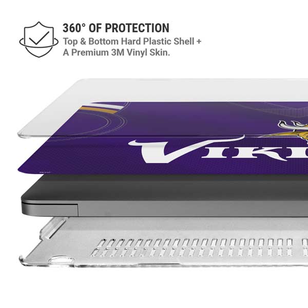 NFL Minnesota Vikings Team Jersey MacBook Pro 14in (2021-24) Case plus Skin